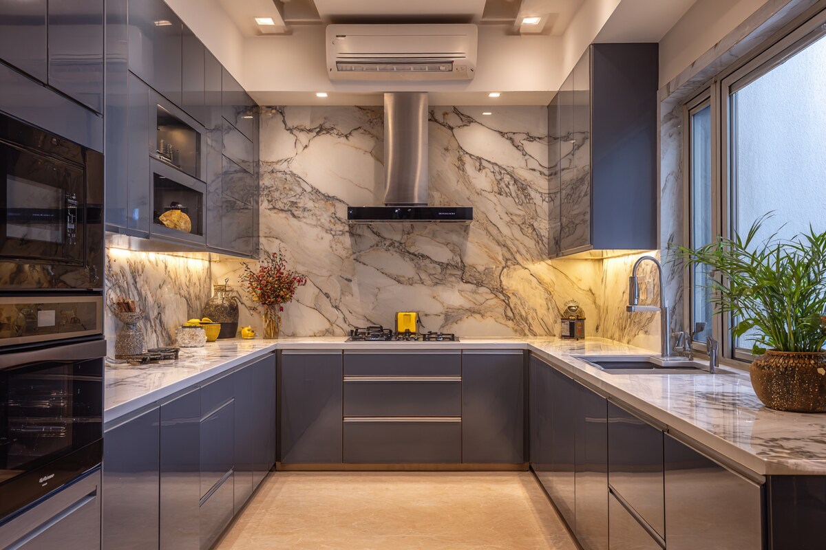 Modern Modular Kitchen Interior Design & Island Architecture